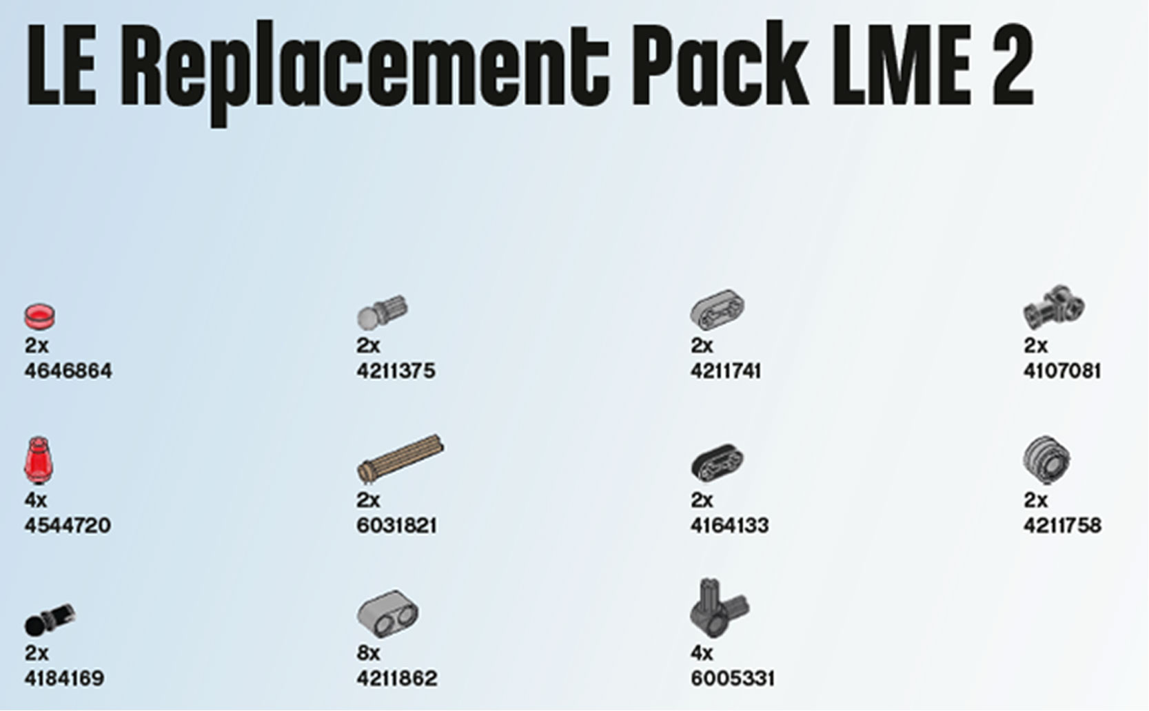 LE Replacement Pack LME2